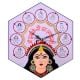 Handcrafted Navdurga Lippan Art Wall Clock